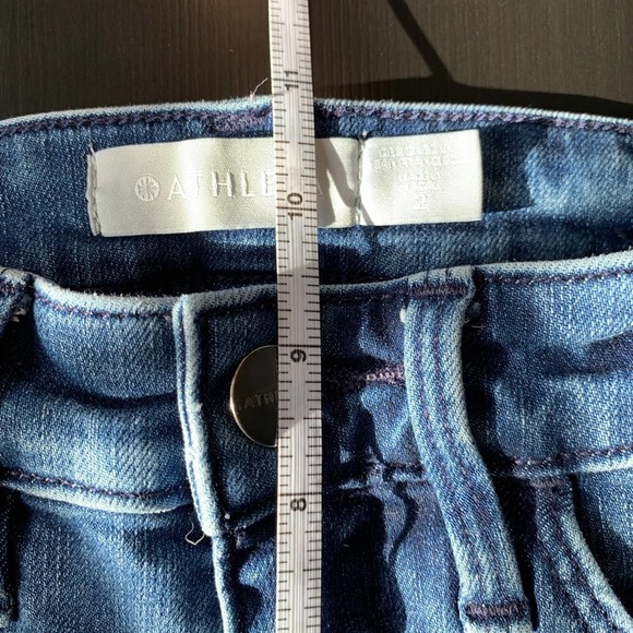 Athleta Sz 2 Skinny Jeans Sculptek Ultra Skinny True Blue Denim Stretch - Picture 5 of 11